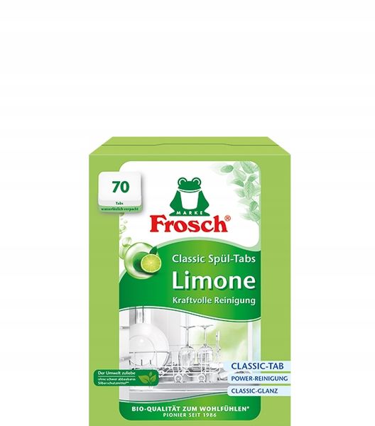 FROSCH Classic Lemon Tabletki do Zmywarki Skuteczne i Biodegradowalne x70 zdjęcie 16