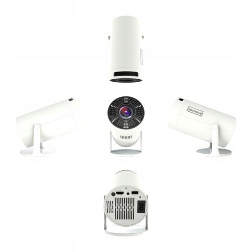 PRZENOŚNY MINI PROJEKTOR ANDROID 12 WiFi RZUTNIK 360 FULL HD 4K Bluetooth na Arena.pl