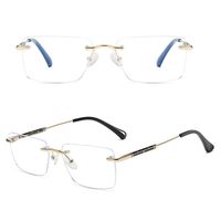 Bezramkowe okulary zerówki do komputera z filtrem Blue Light 25188 złoty