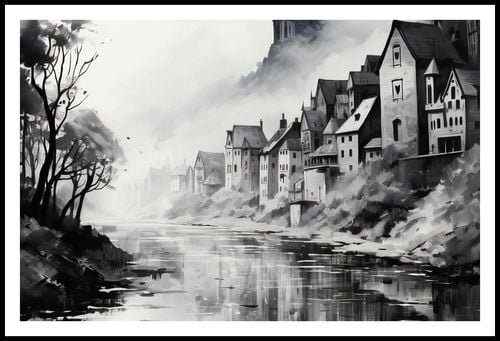 Plakat 91,5x60cm Mglisty Refleks na Arena.pl