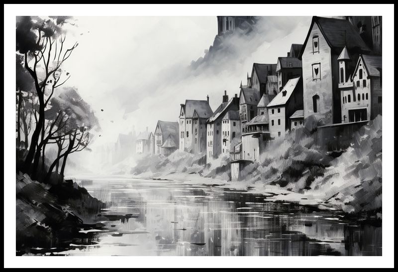 Plakat 91,5x60cm Mglisty Refleks zdjęcie 3