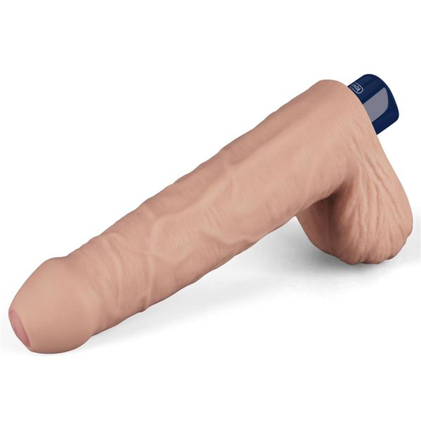 9" Real Softee Rechargeable Tpe Vibrating Dildo(Flesh) zdjęcie 8