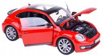 VOLKSWAGEN BEETLE MODEL METAL WELLY 1:24 CZERWONY