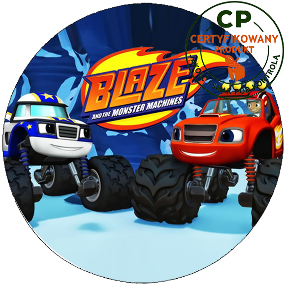 Opłatek na tort Blaze i Megamaszyny zdjęcie 1