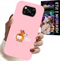 ETUI DO XIAOMI POCO X3 - ŚMIESZNE WZORY I LOVE YOU PIESEK OBUDOWA