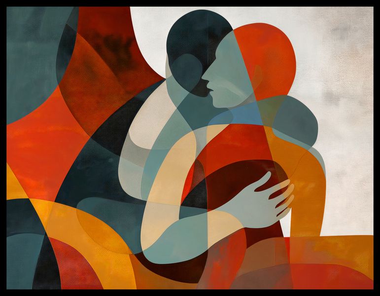 Plakat 65x50cm Objęcia zdjęcie 2