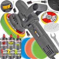 POLERKA SAMOCHODOWA OSCYLACYJNA MIMOŚRODOWA DA + GĄBKI + PASTA MENZERNA X3