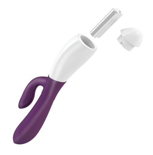 Wibrator Ze Stymulatorem Łechtaczki Ovo K2 Rabbit Blackberry White na Arena.pl