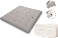 Materac 200x200 z lateksem - Pascall Futon Comfort Trio Latex - Szary