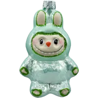 Bombka choinkowa szklana: Labubu: miętowe