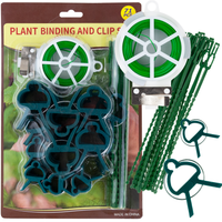 ZESTAW DO PODWIĄZYWANIA ROŚLIN PNĄCZY KLIPSY OPASKI DO MOCOWANIA DRUT 71EL.