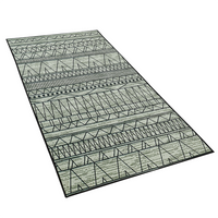 Dywan 80 x 150 cm czarno-szary KEBAN