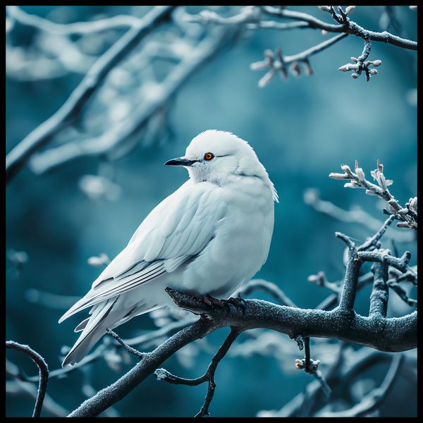 Plakat 70x70cm Perłowy Ptak zdjęcie 2