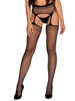S815 garter stockings czarny - Obsessive S/L