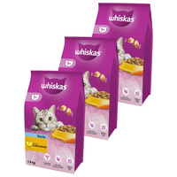 Whiskas Sterile Sucha karma dla dorosłych kotów z kurczakiem 1,4kg x 3