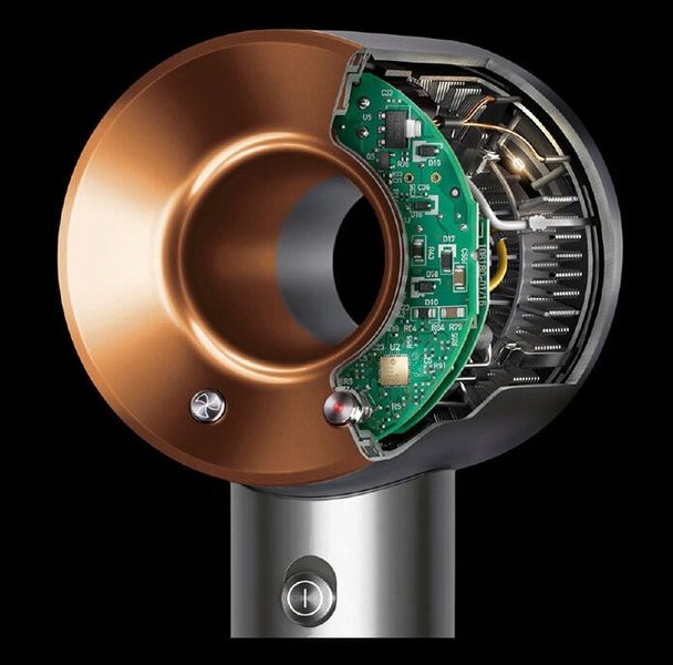 ORYGINALNA Suszarka do włosów DYSON Supersonic Niebieski/Różowy HD07 ETUI zdjęcie 9