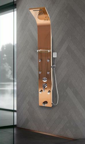 Bateria panel prysznicowy ROSE GOLD na Arena.pl