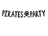 Baner piraci- Pirates Party pirackie urodziny piraci