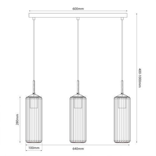 Lampa wiszaca Vesta 3xE27 na Arena.pl