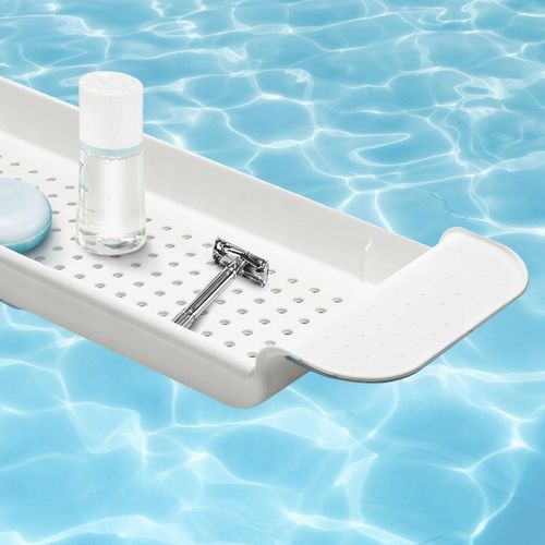 Półka na wannę łazienkowa regulowana biała na Arena.pl