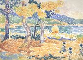 Plakat 18x13cm Pines, Henri-Edmond Cross Vintage do Salonu