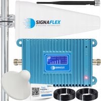 ZESTAW WZMACNIACZ ZASIĘGU SYGNAŁU TELEFONU KOMÓRKOWEGO GSM 2G + ANTENY 15m