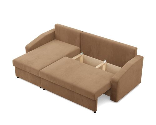 Narożnik uniwersalny, BLOM, Mikrofaza, 231x140x85, cappuccino | TYLETEGOTU na Arena.pl