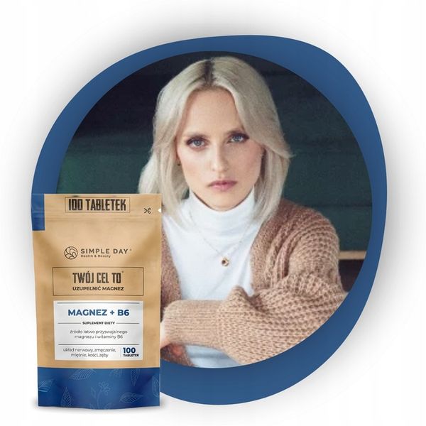 MAGNEZ CYTRYNIAN WITAMINA B6 NA STRES ZMĘCZENIE I SKURCZE 100 TABLETEK zdjęcie 7
