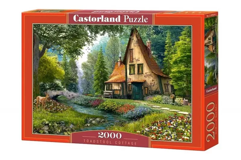 Puzzle 2000 elementów. Toadstool Cottage zdjęcie 1