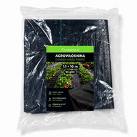 Agrowłóknina ogrodowa czarna 1,1x10 m 90 g/m² UV