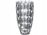 BOHEMIA DIAMOND Wazon Szklany Na Kwiaty 28 cm Nowoczesny Flakon Dekoracyjny
