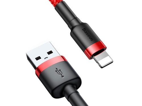 Kabel Baseus Cafule USB Lightning do iPhone iPad iPod 2A 3m Czerwony na Arena.pl
