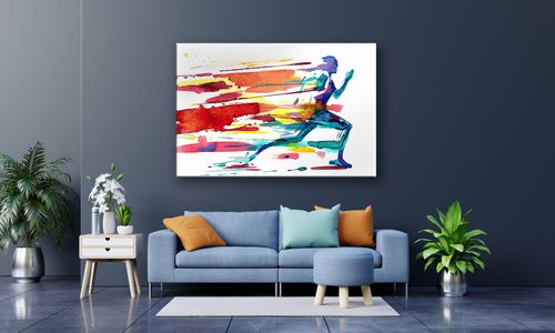 OBRAZ NA PŁÓTNIE 008 Biegacz 60x40cm na Arena.pl