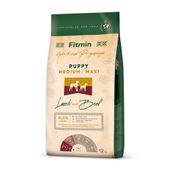 fitmin medium maxi puppy lamb&beef karma pełnoporcjowa dla szczeniąt 12kg