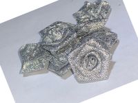 Różyczki metaliczne RM-03 srebrne (10szt)