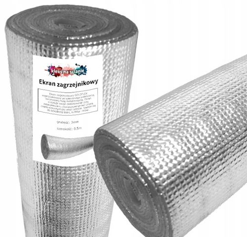 Ekran Zagrzejnikowy MATA ALUMINIOWA PIANKA 10m ODBIJAJĄCY CIEPŁO Izolacyjna na Arena.pl