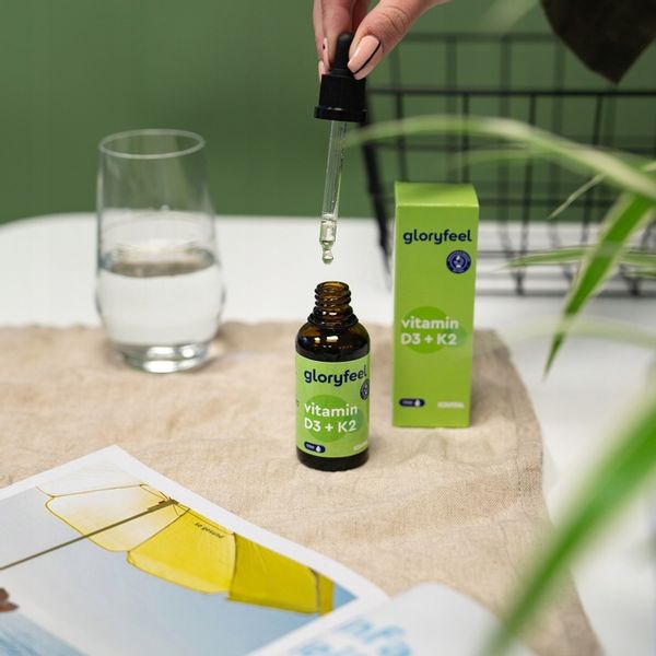 WITAMINA D3 K2 MK7 - 1700 kropel 50 ml - Menachinon Premium gloryfeel zdjęcie 4