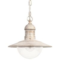 Zewnętrzna LAMPA wisząca OSLO 8740 Rabalux tarasowa OPRAWA loftowy ZWIS industrialny na łańcuchu IP44 antyczna biel