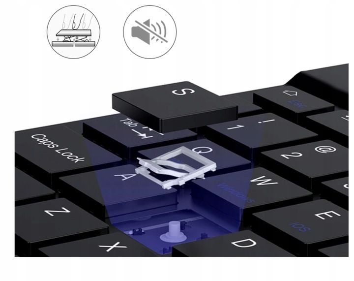 KLAWIATURA BEZPRZEWODOWA BLUETOOTH TOUCHPAD do SAMSUNG APPLE LENOVO XIAOMI zdjęcie 7