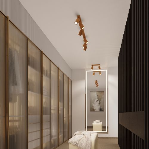 Plafon KARBON 60 złoty na Arena.pl