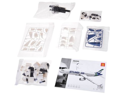 KONSTRUKCYJNY MODEL  KLOCKI PASAŻERSKI SAMOLOT na Arena.pl