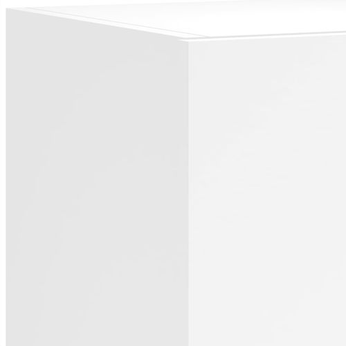 Ścienna szafka TV z LED, biała, 80x35x31 cm na Arena.pl