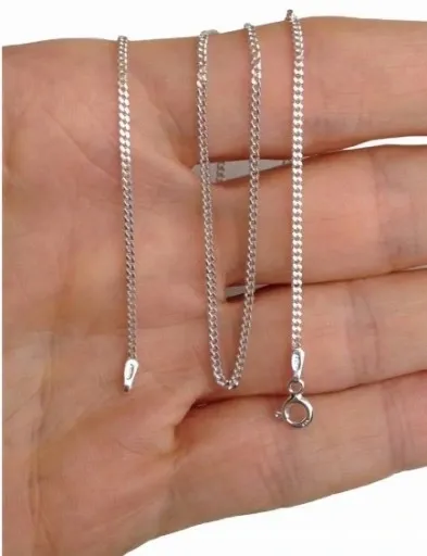 Łańcuszek srebrny z zawieszką (krzyżyk srebrny) zdjęcie 5