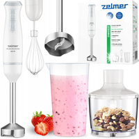 BLENDER RĘCZNY MIKSER ZELMER PULSAR ZHB4562S Rozdrabniacz Biały Turbo mocny
