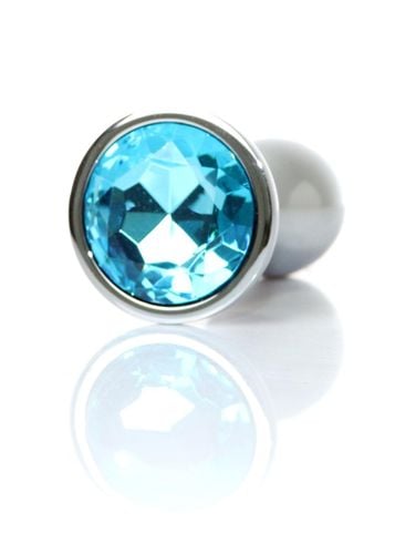 plug jewellery silver plug  light blue l na Arena.pl