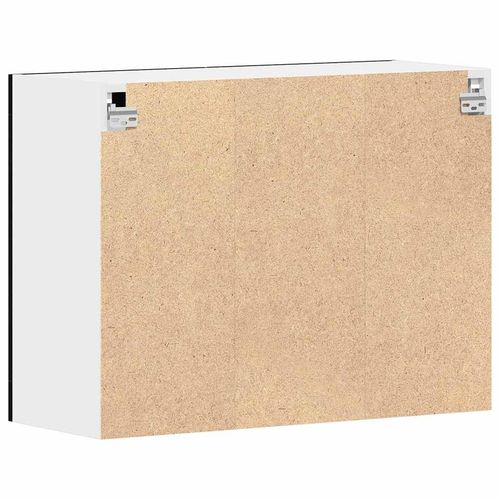 Wisząca szafka szklana z półką Czarny dąb 80 x 31 x 60 cm na Arena.pl