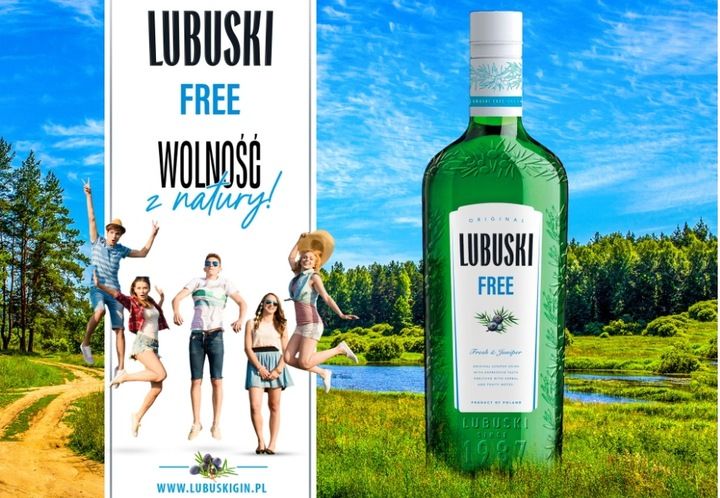 GIN LUBUSKI FREE - gin bezalkoholowy 500ML zdjęcie 2