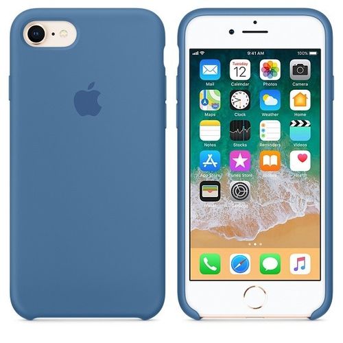 Apple iPhone 8 / 7 Silicone Case - Denim Blue na Arena.pl