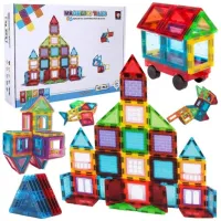 Duże KLOCKI MAGNETYCZNE Edukacyjne 3D Zestaw