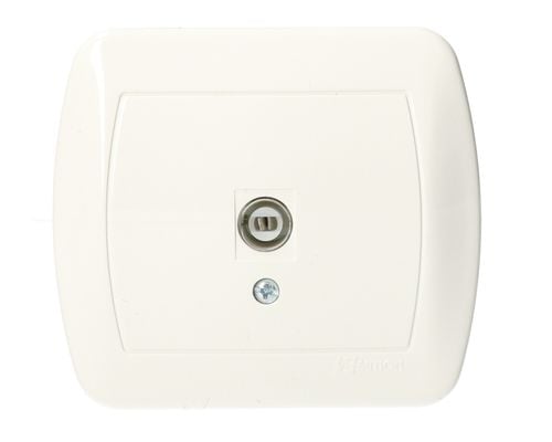 Akord Gniazdo Antenowe pojedyncze TV AAK1/11 biały SIMON na Arena.pl